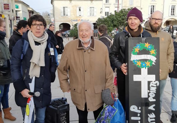 Enterrement de la Réforme à Créon (33), 18/01