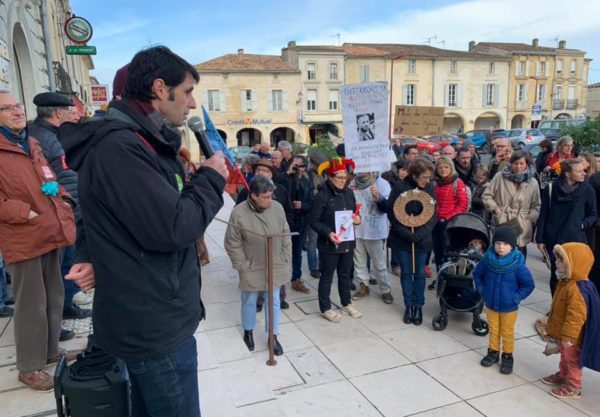 Enterrement de la Réforme à Créon (33), 18/01