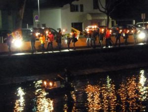 Retraite aux flambeaux sur l'eau, Capbreton 23/01