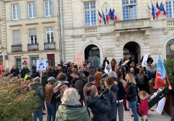 Enterrement de la Réforme à Créon (33), 18/01