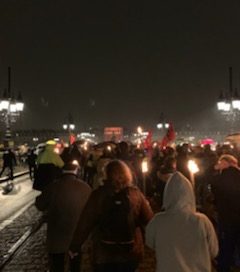 Marche aux flambeaux, Bordeaux 30/01