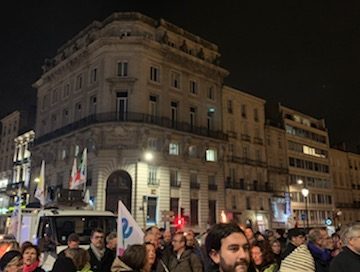 Marche aux flambeaux, Bordeaux 30/01